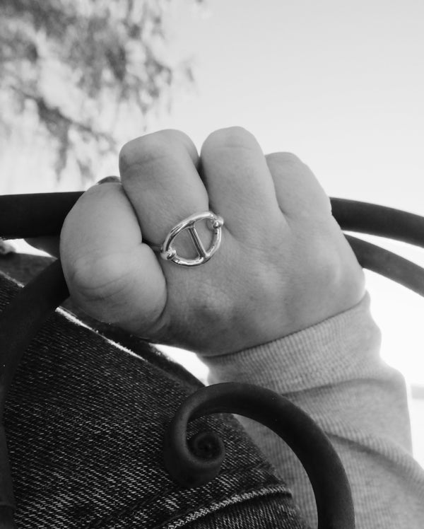 Anchor Me Ring Silver
