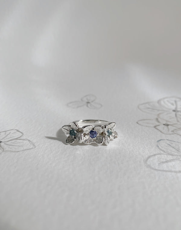 Blue Hydrangea Ring