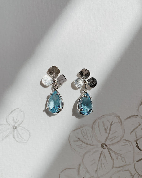 Blue Hydrangea Earrings