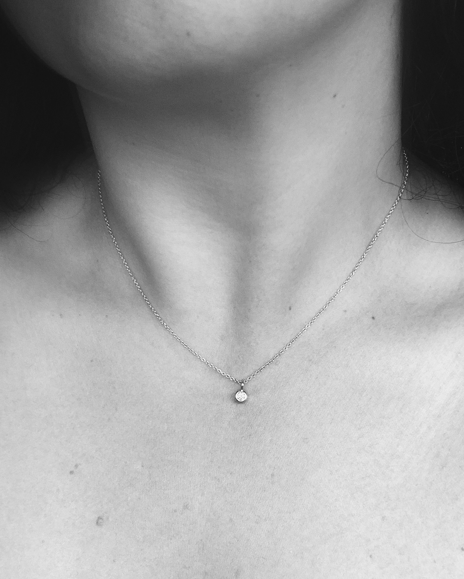 Sigil diamond pendant in 9ct yellow gold