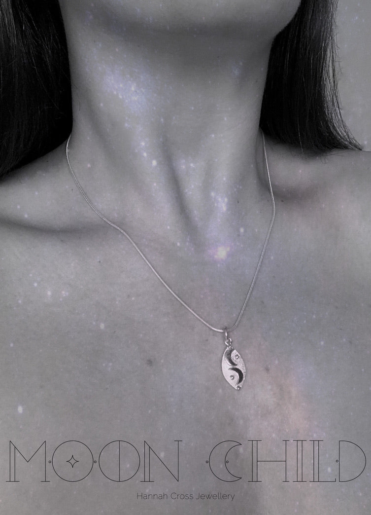 Mezzaluna Pendant - Sterling silver