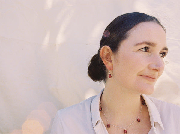 Persephone glass earrings